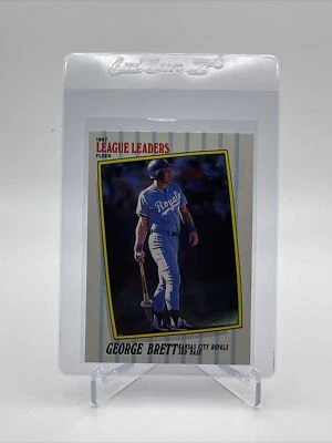 1987 年弗勒联盟领袖乔治·布雷特棒球卡 #5 完好免运费 — 第 1/3 张图片