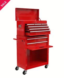 New 8-Drawer Tool Storage Cabinet High Capacity Rolling Tool Chest w/ Wheels RED - Picture 1 of 4