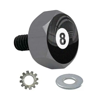 Gris Gunmetal - Perno de asiento hexagonal de aluminio Billet para Harley - Negro Ocho bolas Foto 1 de 4