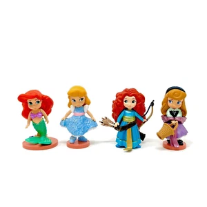4 Disney Animators' Collection Prinzessin Figuren Arielle Aschenputtel Merida Aurora - Bild 1 von 6