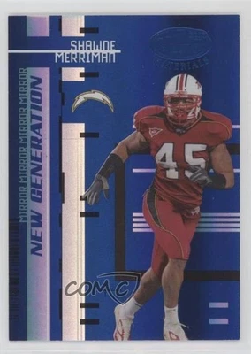 2005 Leaf Certified Materials Mirror Blue /50 Shawne Merriman #154 Rookie RC - Image 1 of 2
