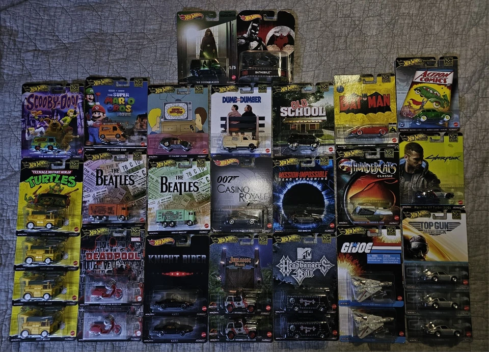 Hot Wheels Premium Pop Culture Assorted Lot Of 32 - Image 1 of 4