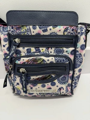 Bolso Bandolera Pequeño Azul Elefante y Cachemira Lily Bloom Foto 1 de 4