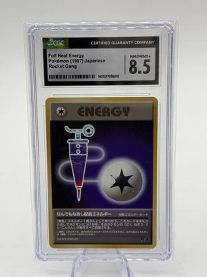 CGC 8.5 NM/MINT+ Full Heal Energy Pokémon (1997) Japanese Team Rocket Gang Card - Image 1 of 2