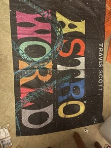 Travis Scott Astroworld Tapestry Cloth Tour Believe Size Is 40x60 - Picture 1 of 3