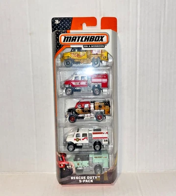 Matchbox 2007 Custom International WorkStar Brush Fire Truck Rescue 5-Pack - Image 1 of 4