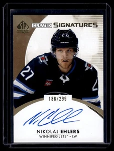 2024-25 UD SP Authentic Curated Signatures Nikolaj Ehlers Auto /299 #SPC-NE - Picture 1 of 2