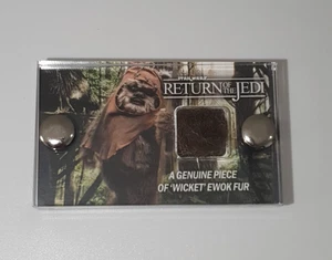 Movie Prop display Star Wars Return of the Jedi Ewok fur prop section with coa. - Picture 1 of 6