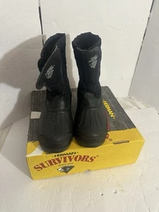Bottes de travail imperméables isolées Herman Survivors noires Maxton taille 12 - Photo 1/9
