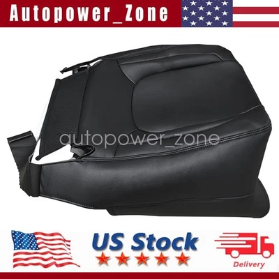 For 2003-2005 Dodge Ram 1500 2500 3500 Passenger Bottom Leather Seat Cover Black Foto 1 de 4