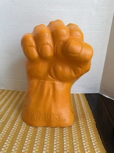 Giant Fan Fist Drink Can Bottle Beer Foam Cooler Koozie Yellow - Picture 1 of 14