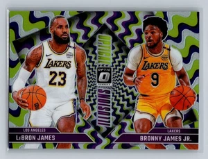 Bronny James Jr. LeBron James 2024-25 Donruss Optic #2 Optical Illusions Holo - Picture 1 of 2