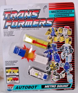 Transformers 1989 Autobot Combiners Metro Squad Sealed Mint On Card MOC - Bild 1 von 5