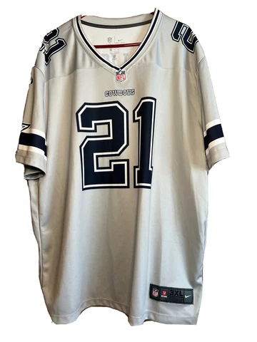 Nike NFL Dallas Cowboys Elliott #21 Gray Jersey Mens Size 3XL Cover