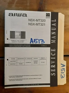 Aiwa nsx-mt320 mt321 Service Manual Original Repair Book stereo cd player - Picture 1 of 1
