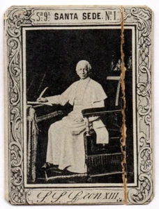 LEON XIII DE SANTA SEDE VATICANO FOTOTIPIA #1 - SERIE 9 REALEZA 1897-1910 ROTURA - Picture 1 of 4
