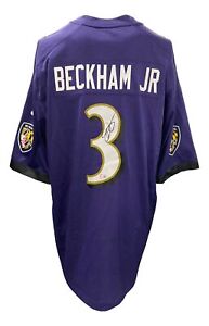 Odell Beckham Jr Signed Baltimore Ravens Purple Nike Game Replica Jersey BAS