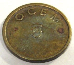 Vintage OCEM Officers Club Open Mess Militär Token - Bild 1 von 2