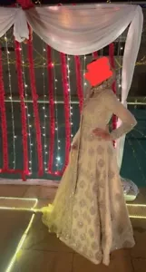 Designer Pakistani wedding dress bridesmaids Indian Baraat Outfit Walima bridal - Picture 1 of 2