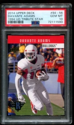 2014 Upper Deck 1994 Design 94-56 Davante Adams RC Rookie PSA 10 em perfeito estado - Imagem 1 de 2