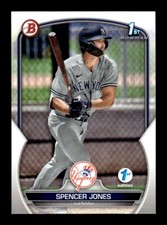 2023 Bowman SPENCER JONES Rookie Card RC 1ST EDITION #BPPF-139 New York Yankees