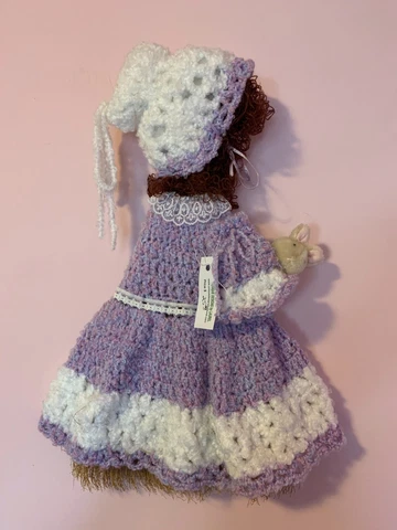 wall hanging vintage Broom Doll purple Cover