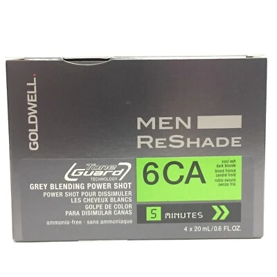 Goldwell Men Reshade 6CA Cool Ash Dark Blonde, 4 x 20ml / 0.6 oz - Image 1 of 2