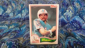 1982 KEN STABLER - Topps Football Card - # 105 - HOUSTON OILERS - Bild 1 von 2