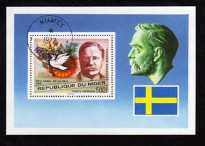 REPUBLIC of NIGER - NOBEL PEACE PRIZE THEODORE ROOSEVELT MINI SHEET - Picture 1 of 1