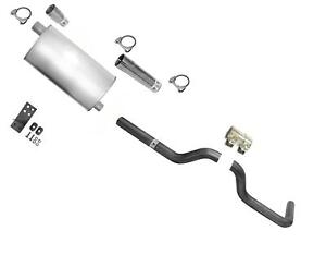 Weld on High Flow Muffler and Tail Pipe Fits 1988-1995 Chevy Chevrolet Pick Up