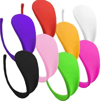 Damen C-String Mini Slip Unifarben Tanga Bikini Dessous Korsett Höschen S/M/L - Bild 1 von 3