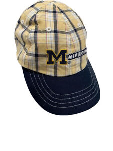 Michigan Wolverines Hat Cap Officially Licensed Cotton Plaid Toddler Embroidered