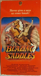 VHS Vintage Blazing Saddles Comedy of Cowboys and Imbeciles Mel Brooks - Picture 1 of 2
