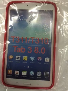 Samsung Galaxy Tab 3 8.0 TPU Case Cover Red TPU6516-109 Brand New Original pack. - Picture 1 of 1