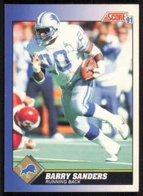 1991 Score #20 Barry Sanders - Image 1 of 2