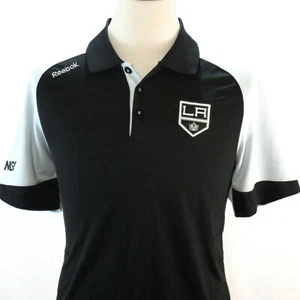 CAMISA POLO REEBOK PARA HOMBRE TALLA M L.A. KINGS CENTER ICE PLAYDRY NEGRA LOS ANGELES NHL - Imagen 1 de 9