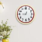 Cute Wall Clock Non Ticking Acrylic Modern Black Arabic