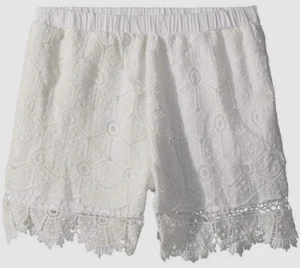 $295 People's Project LA Kid's Girl's White Woven Crocheted Shorts US Size S 7-8 - Picture 1 of 2