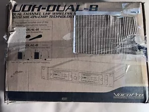 VocoPro UDH-Dual Channel UHF Sistema Mic Wireless con Tecnologia Mic-On-Chip - Foto 1 di 6