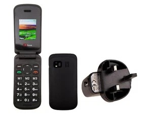 TTfone TT140 Flip Camera Bluetooth Cheapest Folding Easy Phone with Mains Plug - Picture 1 of 36