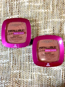 X2 Loreal Infallible 24Hr Fresh Wear #20 (Daring Rosewood) Blush (SEALED) - Picture 1 of 5