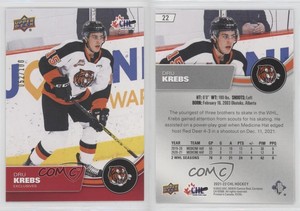 2021-22 Upper Deck CHL Exclusives /100 Dru Krebs #22
