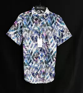 Robert Graham HARGROVE Linen Cotton Small NWT $198 Classic Fit Short Sleeve S - Picture 1 of 8