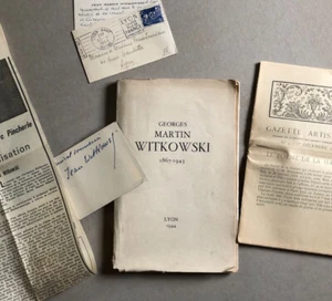 Georges Martin Witkowski — ensemble de documents dont 2 cartes signées — 1943. - Picture 1 of 17