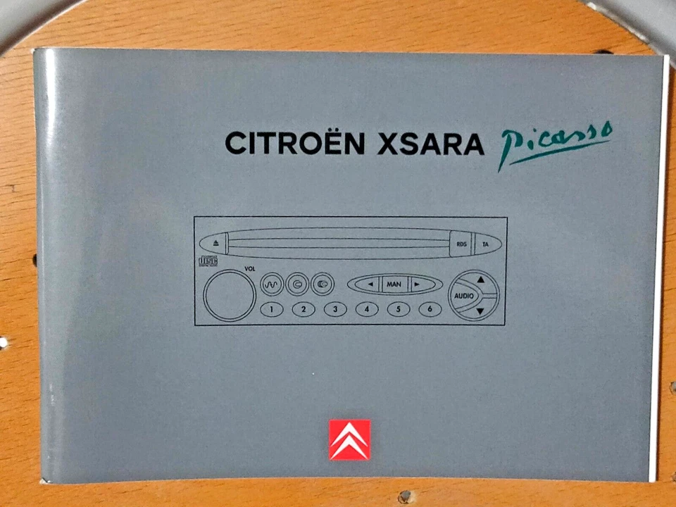 Libretto Istruzioni CITROEN XSARA PICASSO Sistema Audio  Compact Disc RDS  1999 - Immagine 1 di 4