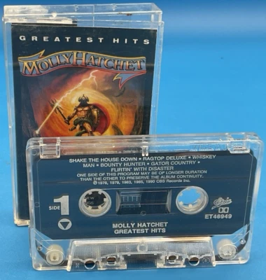 MOLLY HATCHET Greatest Hits Cassette Tape 1990 Epic ET 46949 VINTAGE Free Ship! Foto 1 de 4