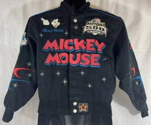 JH Designs 2004 Daytona 500 Disney Mickey Mouse Race Jacket Vintage Child Sz Med - Picture 1 of 11