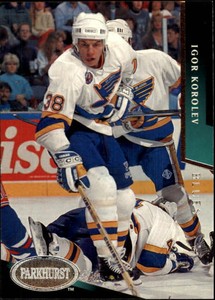 1993-94 Parkhurst  Blues Hockey Card #446 Igor Korolev