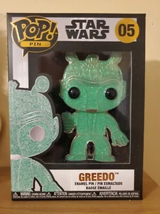 Greedo CHASE Star Wars Disney 4" Funko Pop Enamel Pin 05 - Picture 1 of 3