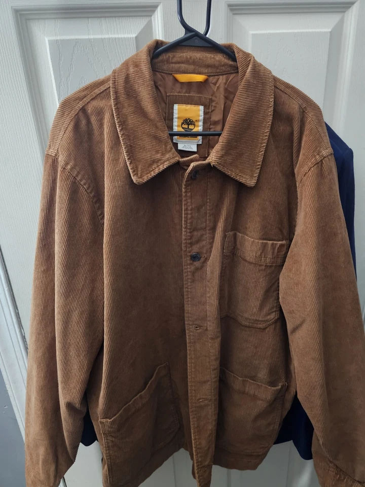 Camisa Timberland de pana manga larga con botones para hombre talla XL Foto 1 de 3